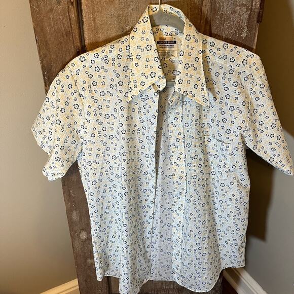 Vintage 70s Grants Menswear Sport Shirt-Size Medium - Picture 1 of 6